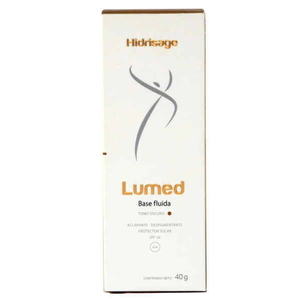 HIDRISAGE LUMED BASE FLUIDA TONO OSCURO SPF 50 x40GR