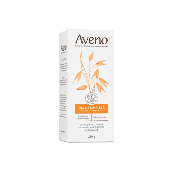 AVENO GEL DE LIMPIEZA FACIAL Y CORPORAL x250GR